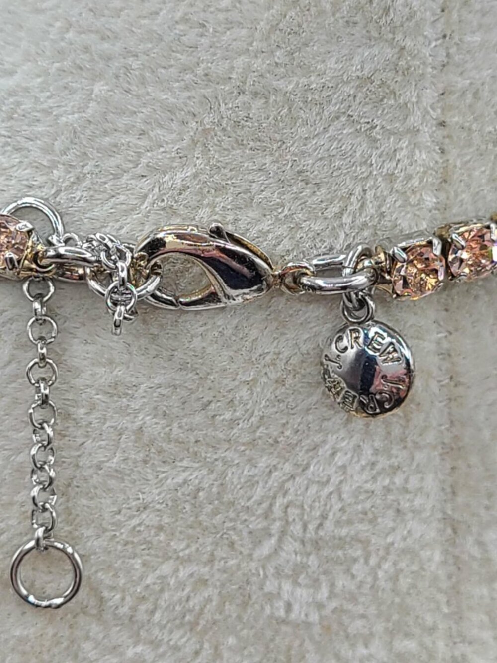 J Crew Girls Rainbow Crystal Tennis Necklace - Picture 6 of 13
